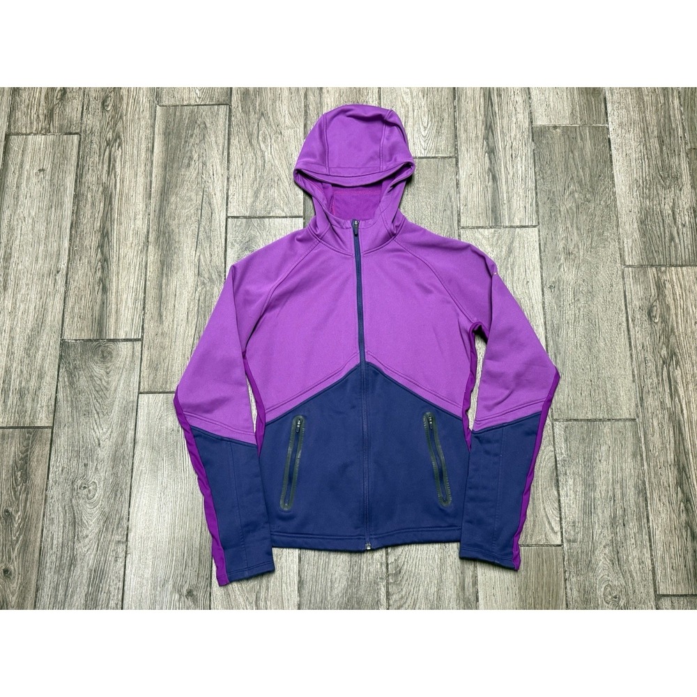 Nike Tech Fleece Full Zip Jacket Hooded Pockets Purple Women's Medium